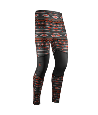 so solid leggings native red